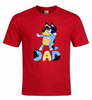 Adult bluey dad shirt