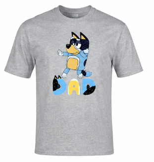 Adult bluey dad shirt