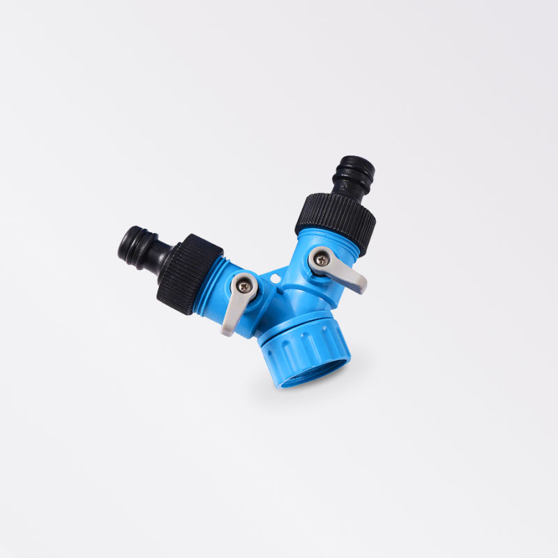 3/4'' Female Thread Shunt Valve Y-Shaped Quick Connector Garden Irrigation System Water Splitter - beunik