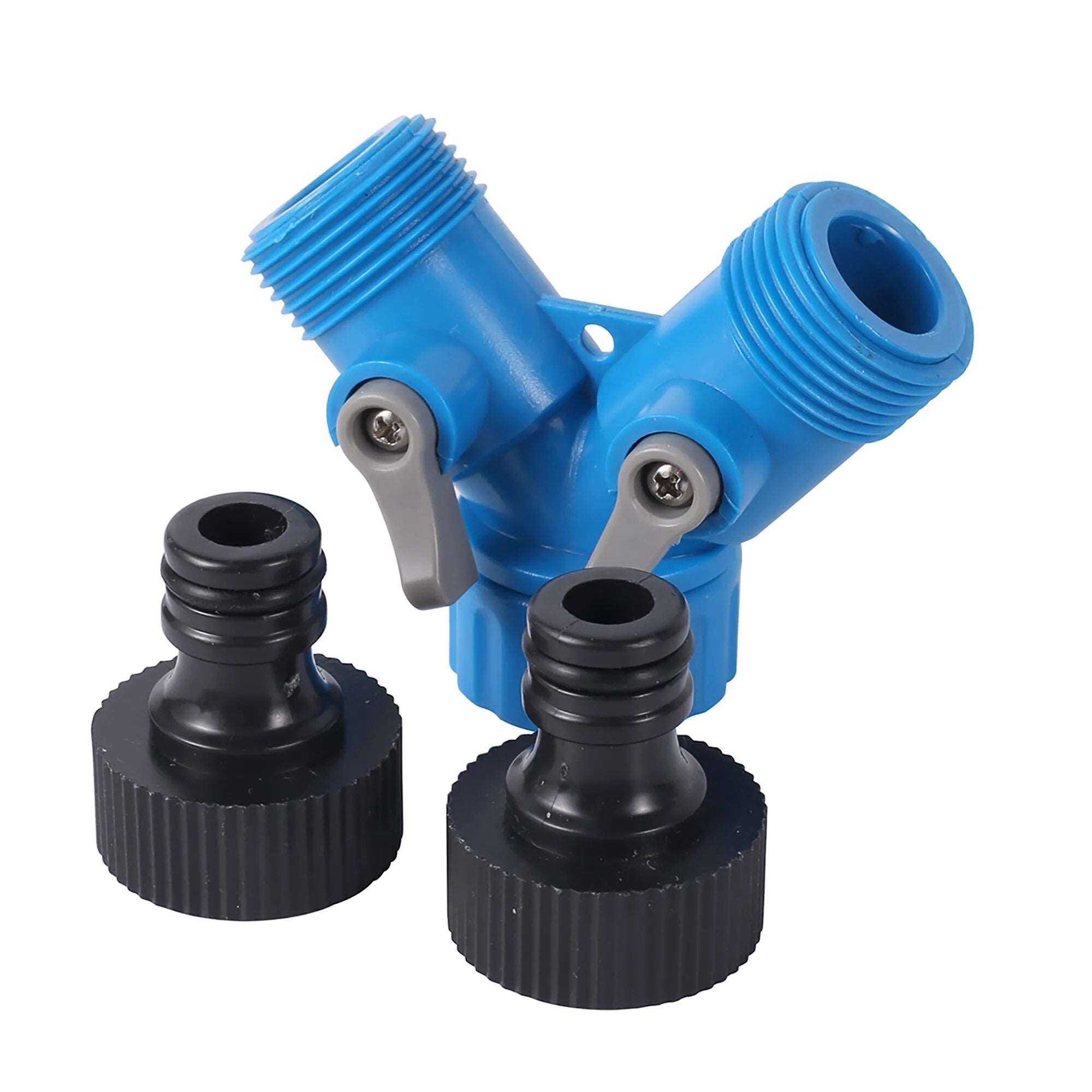 3/4'' Female Thread Shunt Valve Y-Shaped Quick Connector Garden Irrigation System Water Splitter - beunik