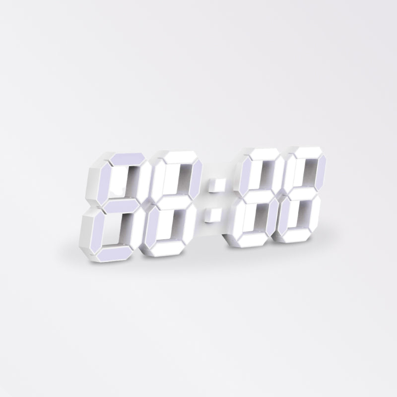 3D LED Digital Clock Wall - beunik