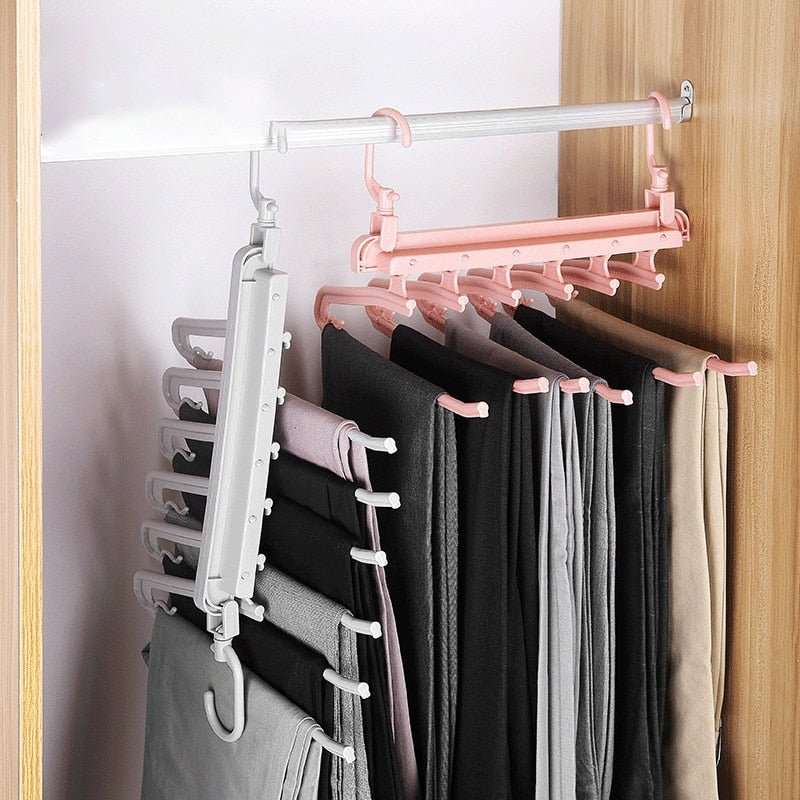 5 In 1 Pant Rack Hanger for Clothes Organizer - beunik