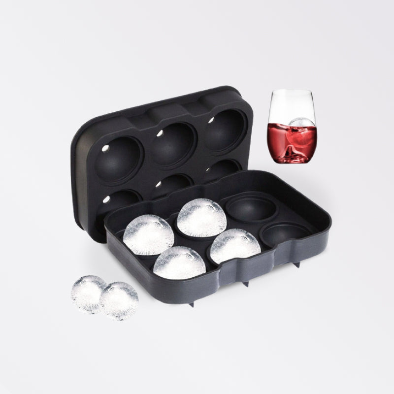 6 Grid Round Square Ice Cube Ball Large Ice Cube Maker - beunik