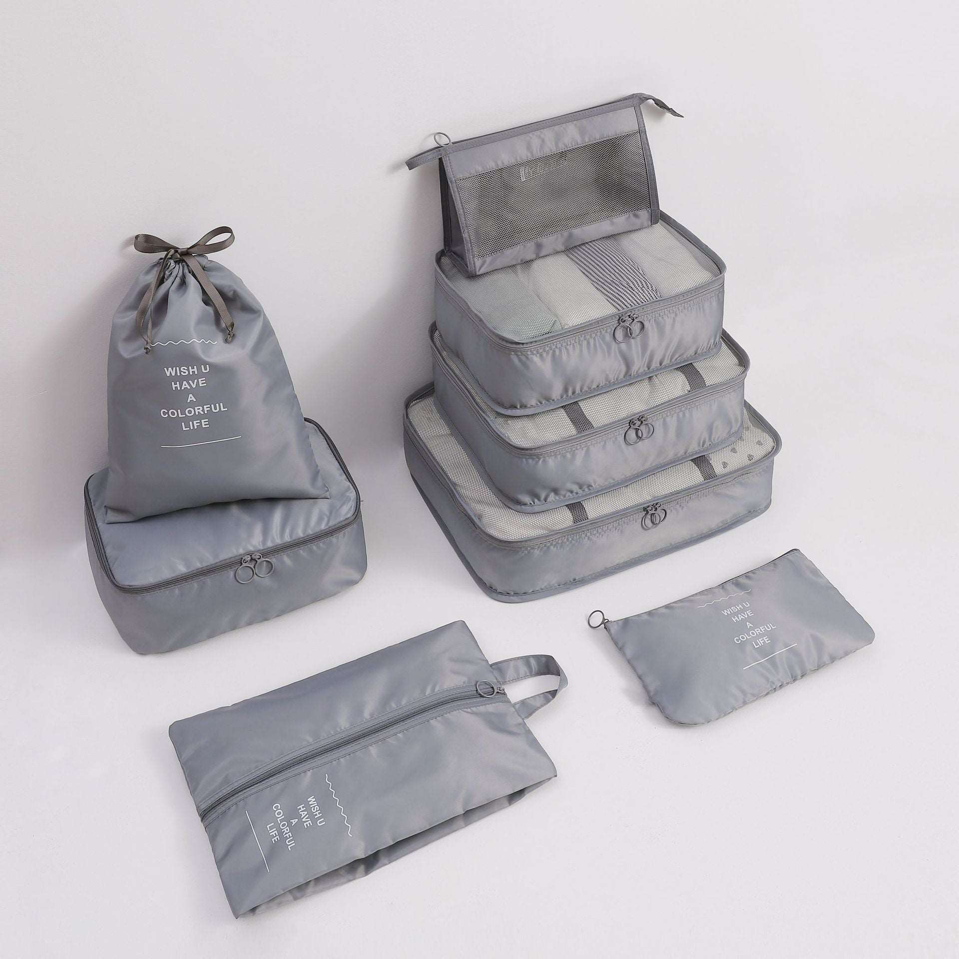 8 Piece Travel Storage Bag Set - beunik