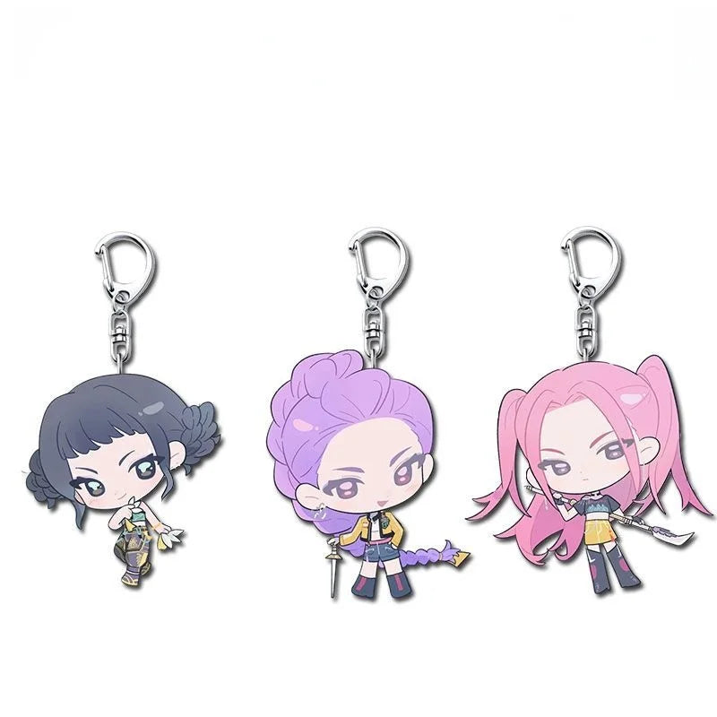 Demon Hunters Kpop Rumi Mira Zoey Keychain Cosplay Accessories beunik