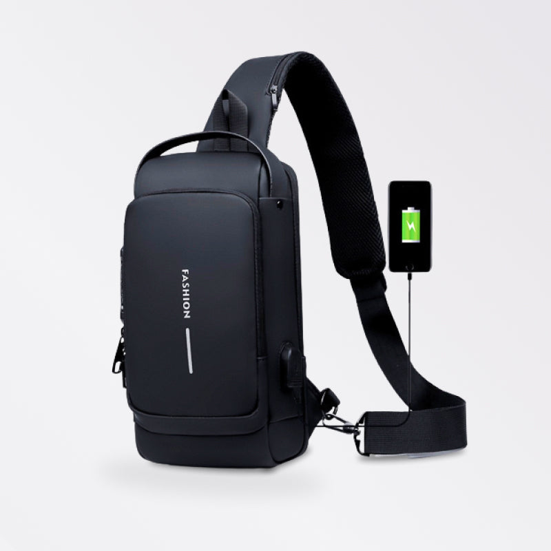 Anti-theft Waterproof Chest Bag with USB Charging - beunik