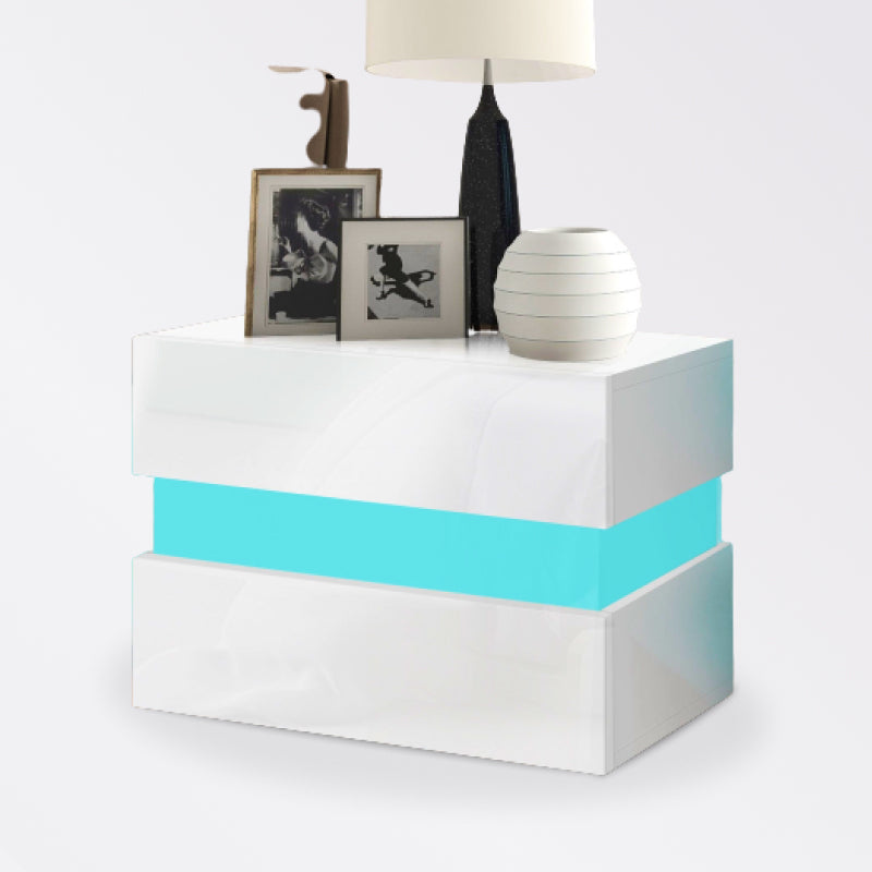 Bedside Table LED Nightstand - beunik