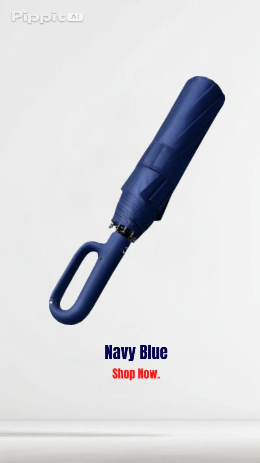 - Windproof Clip‑On Travel Umbrella – Automatic Open/Close, Strong Wind Resistant
