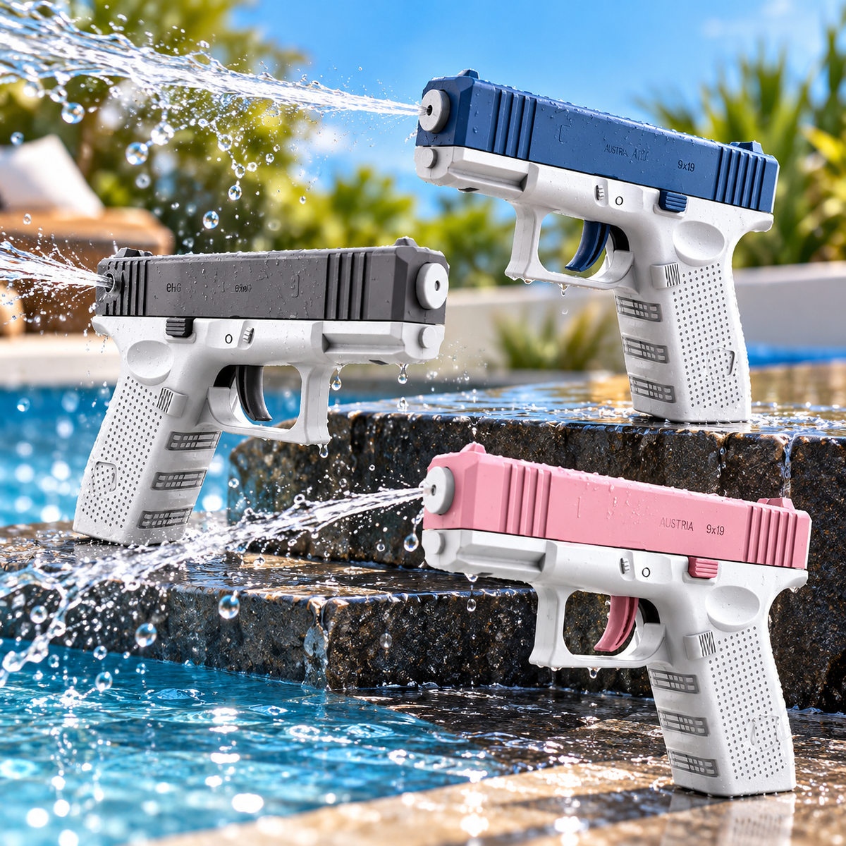 High-pressure Strong Charging Energy Water Automatic Water Spray Children's Toy Guns