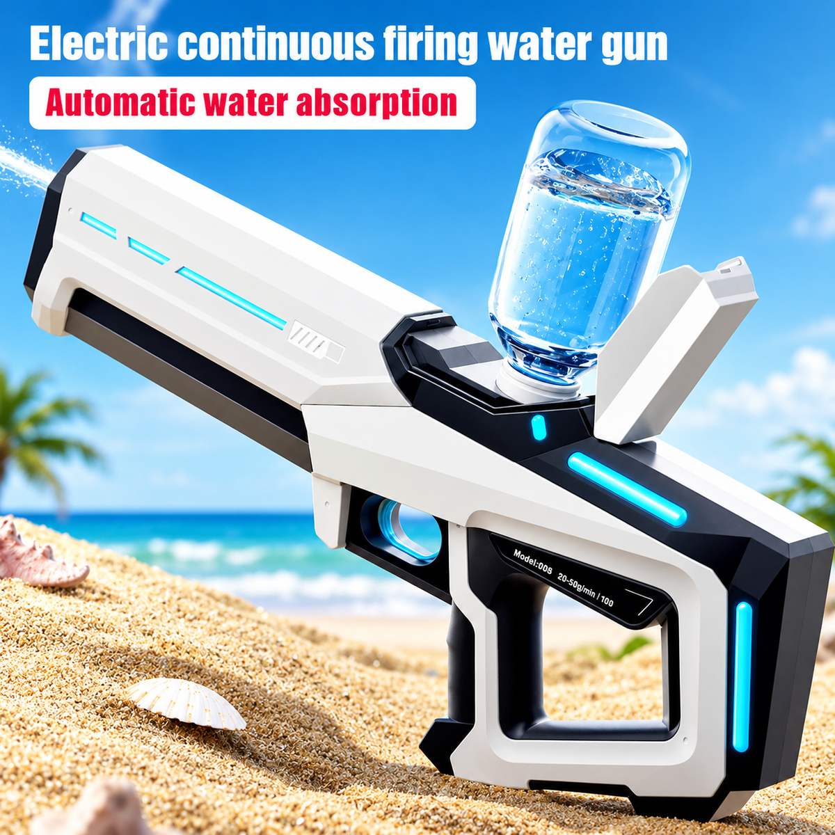 Powerful Squirt Automatic Water LED Suction Water Blasters