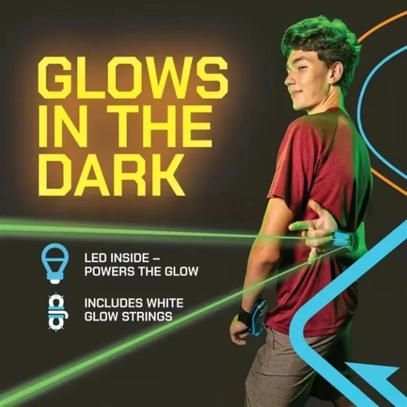 Glow-in-the-Dark Spider Web Launcher – Retractable Rechargeable Toy