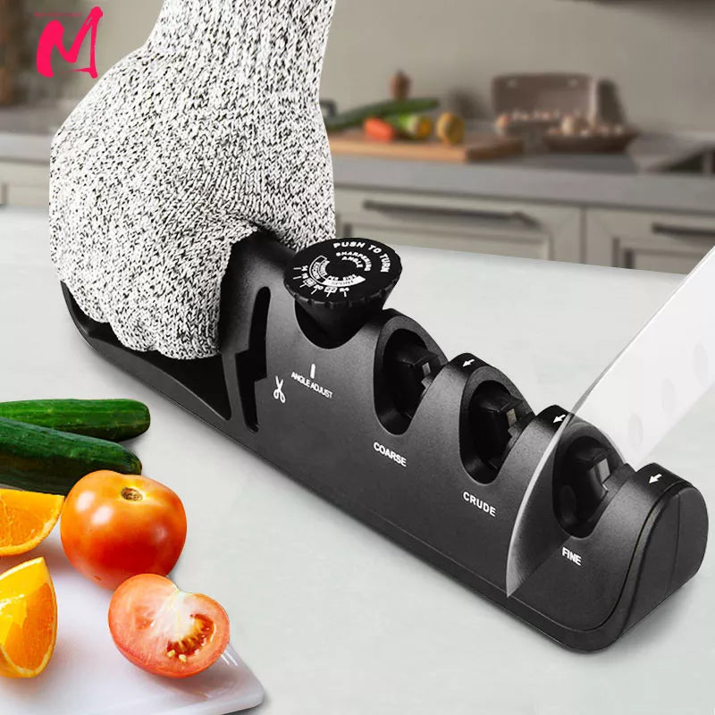 Knife Sharpener Angle Adjustable 4 Stages Scissors Sharpening beunik