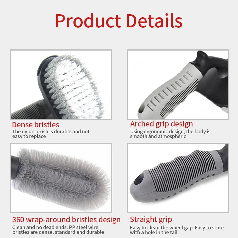 Car Wheel Rim Scrubber Cleaning Brush