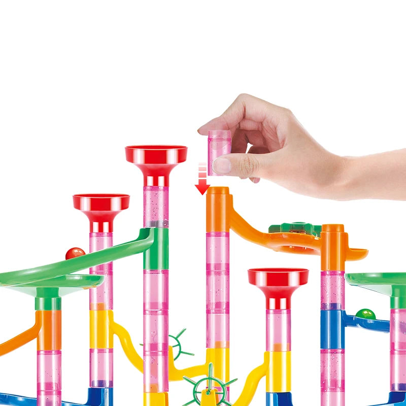 Marble Run Race Track Building Blocks Kids 3D Maze Ball Roll Toy beunik