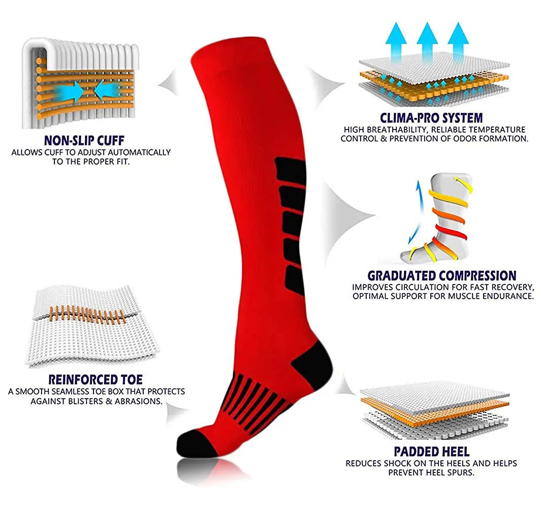 Varicose Veins Socks Compression Stockings Sports Cycling Socks beunik