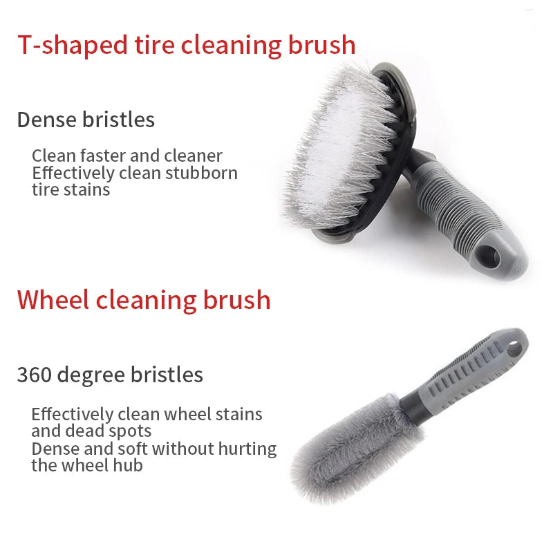 Car Wheel Rim Scrubber Cleaning Brush