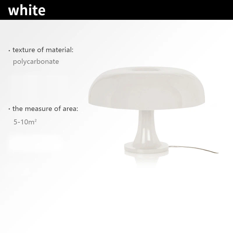 Italy Designer Led Mushroom Table Lamp for Bedroom Bedside Living Room Decoration Lighting beunik