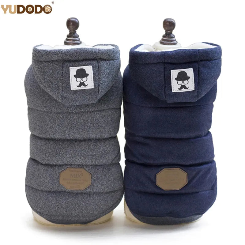 Winter Warm Puffer Pet Dog Thick Warm Clothes Hooded  beunik