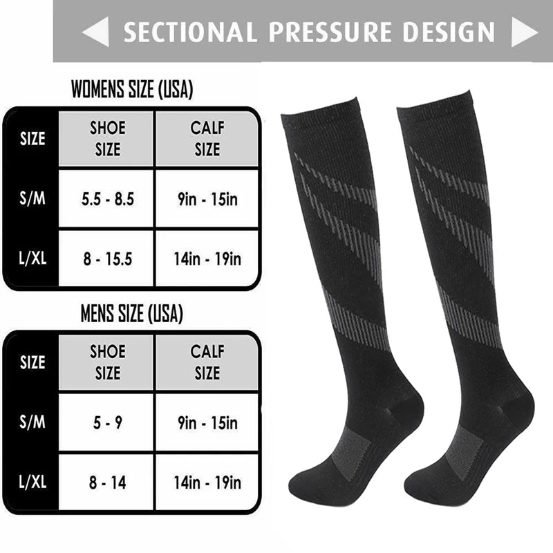 Varicose Veins Socks Compression Stockings Sports Cycling Socks beunik