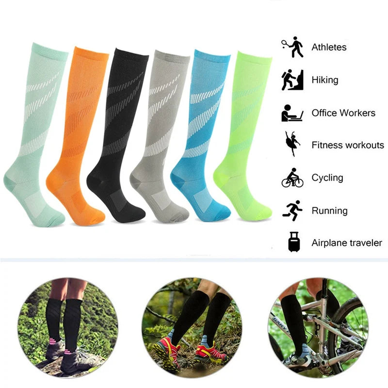 Varicose Veins Socks Compression Stockings Sports Cycling Socks beunik