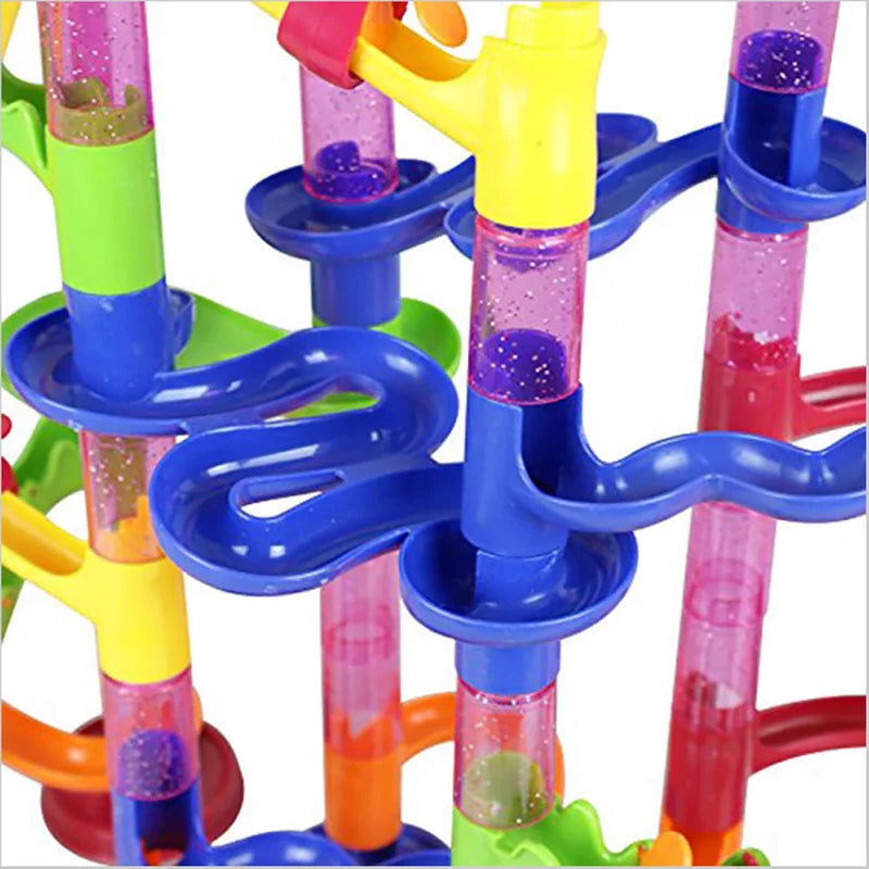 Marble Run Race Track Building Blocks Kids 3D Maze Ball Roll Toy beunik