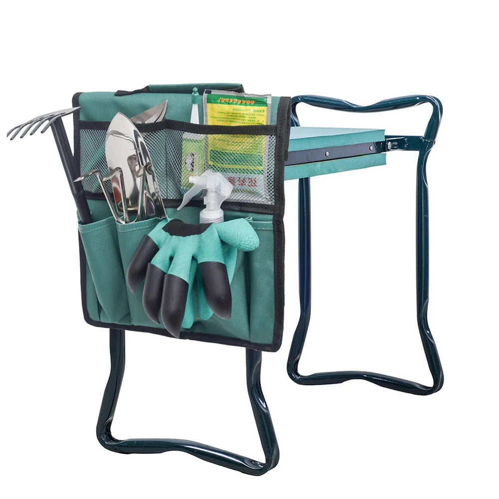 Portable Garden Kneeler with Tool Bag beunik