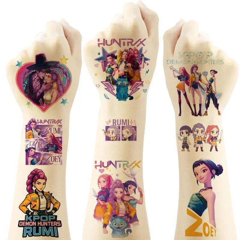 K-Pop Demon Hunter Temporary Tattoo Set2456