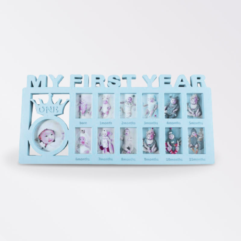 My First Year Baby Keepsake Frame 0-12 Months Picture Frame - beunik