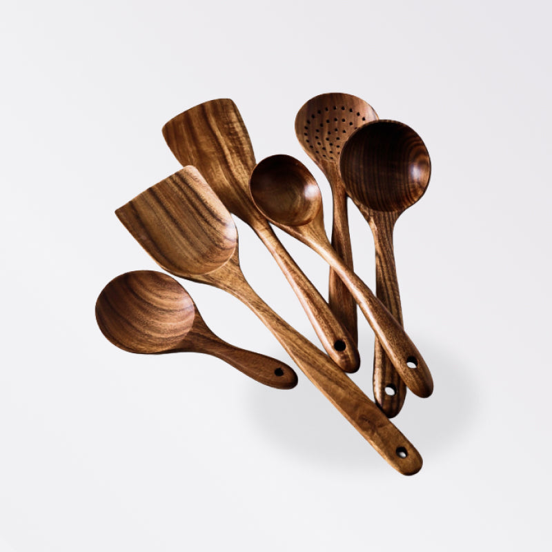 Natural Wood Tableware Set - beunik