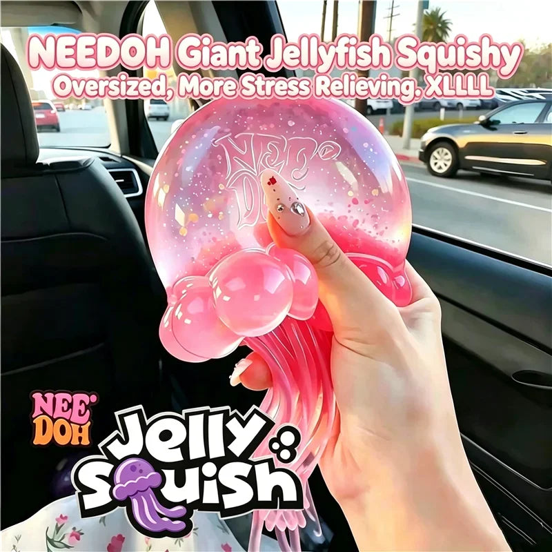 NeeDoh Sensory Jellfish Squishy 1 - pink
