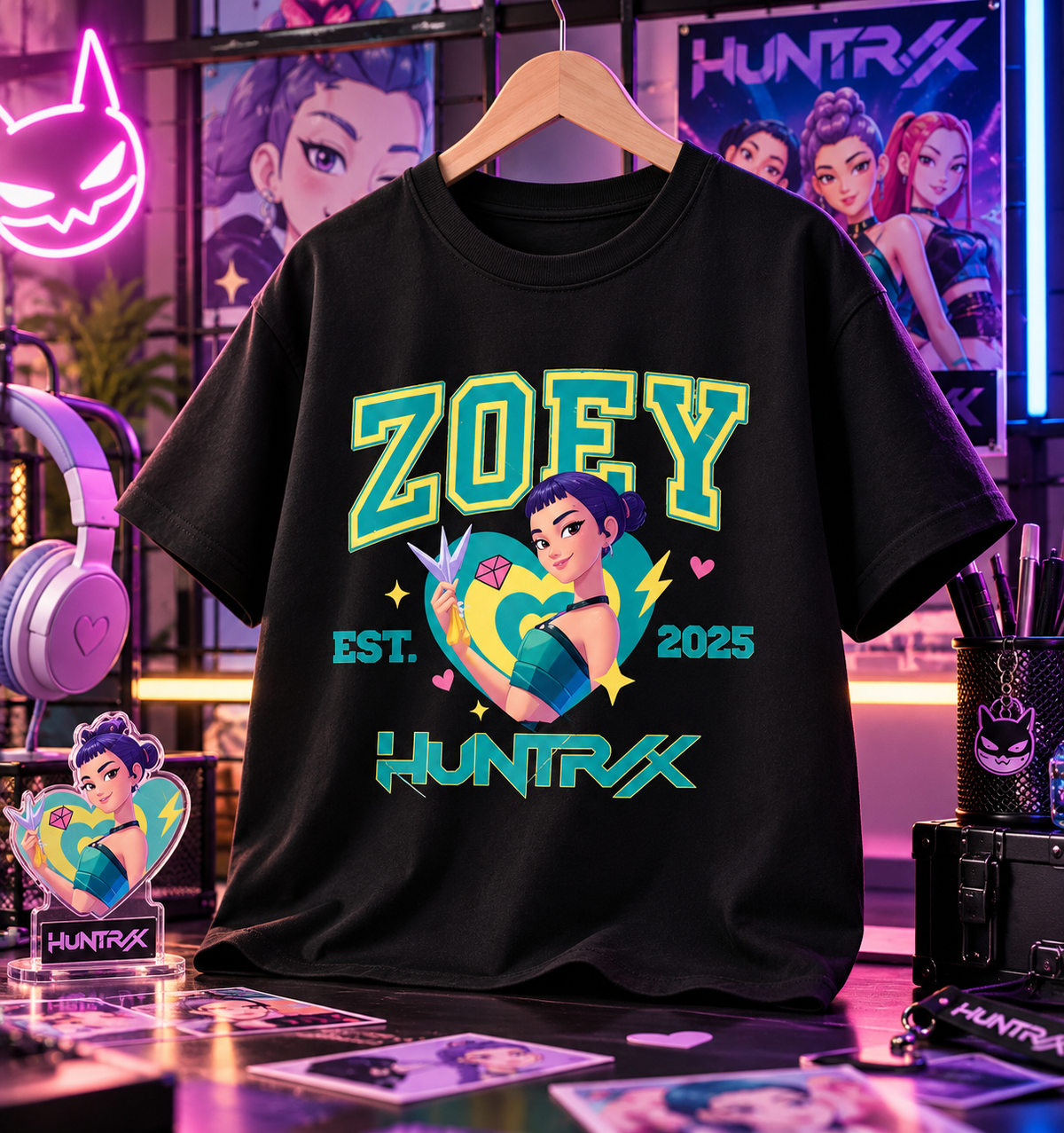 KPOP DEMON HUNTERS Kids T-Shirts – HUNTR/X Collection