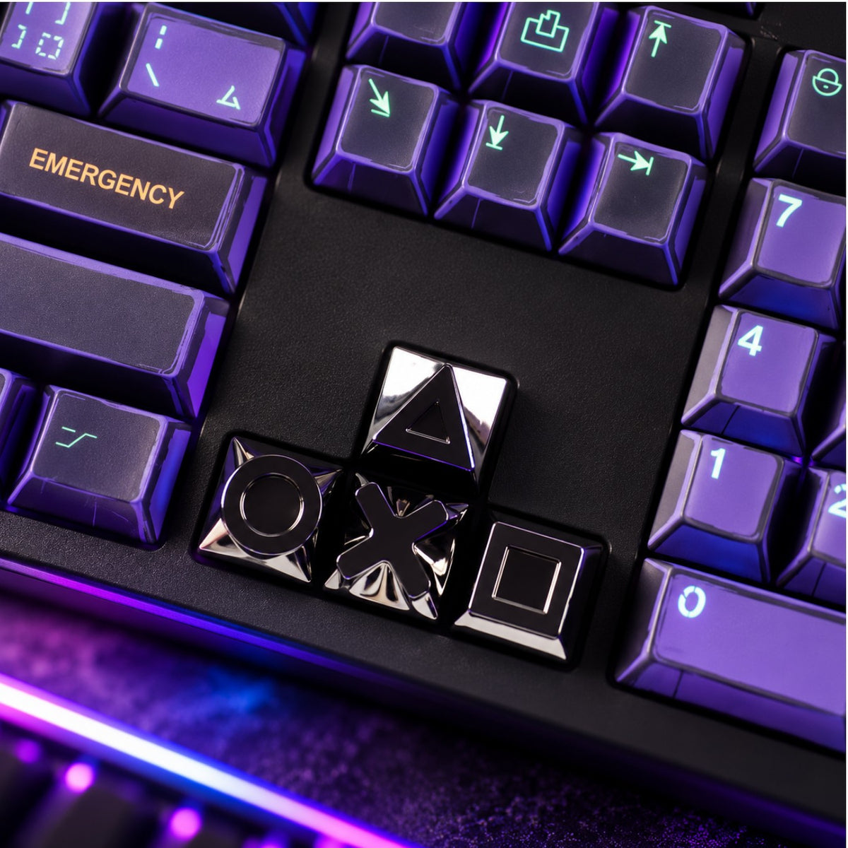 Retro Gaming Console Metal Keycap – Mechanical Keyboard Accessory
