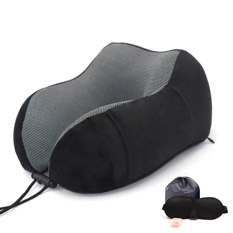 U-Shape Travel Pillow Pure Memory Foam Neck Pillow beunik