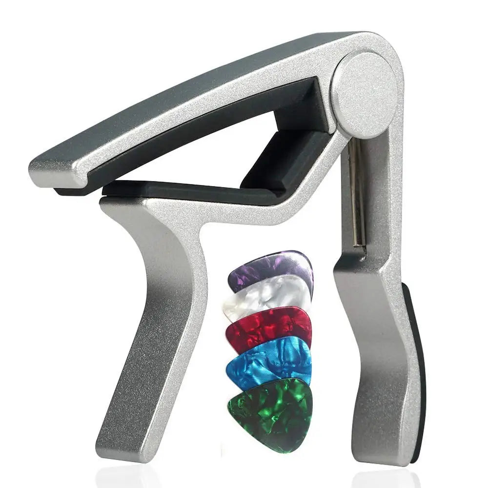 Miwayer Guitar capo for 6 String Steel Acoustic and Electric Guitars with 4 Picks for Free
 beunik