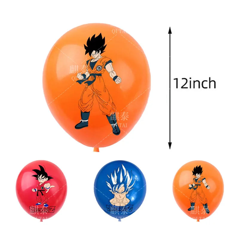 Dragonz Bandai Balloon Set,latex Balloons 3/6/18pcs, 12 Inch