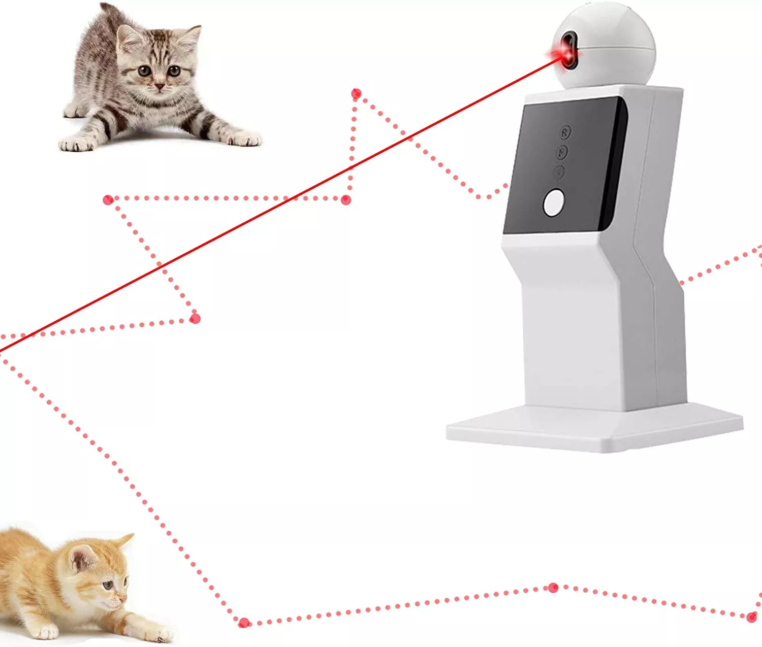 Random Moving Interactive Laser Pet Toy for Indoor Cats and Others beunik