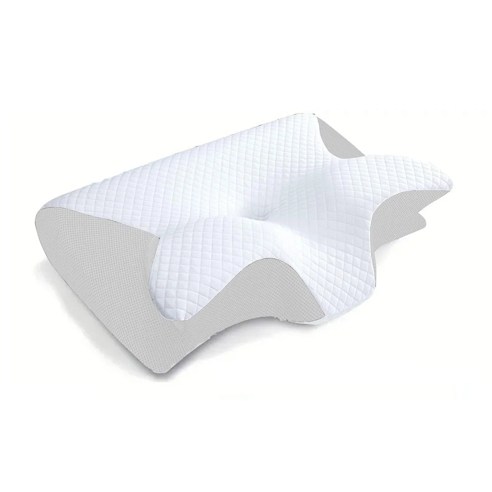 Memory Foam Cervical Pillow, 2 in 1 Ergonomic Contour Orthopedic Pillow for Neck Pain & Contoured Support beunik