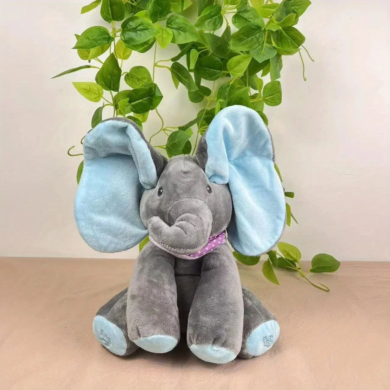 Baby Elephant Toys Plush Singing Elephant with Ears Moving Learning beunik