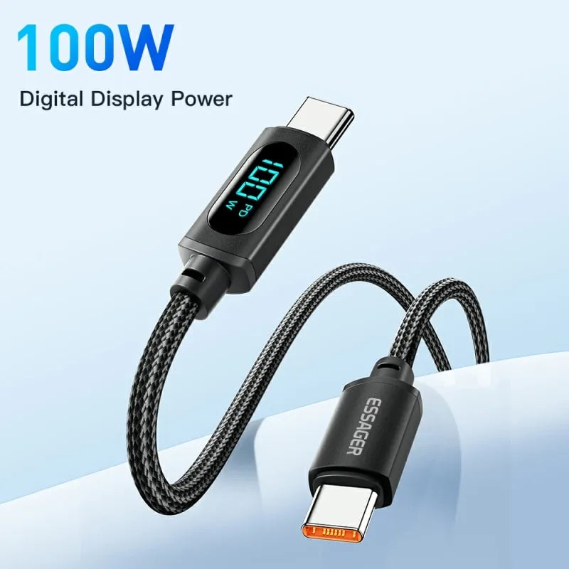 Type C to Type C Cable 100W PD Fast Charging Cable beunik