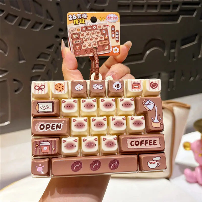 Mini Keyboard Fidget Keychain