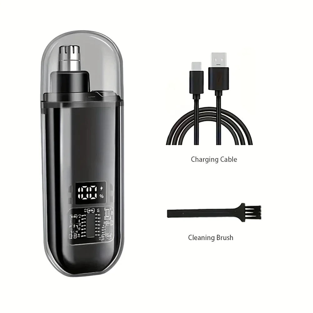 Compact Grooming Kit Nose Ear Hair Trimmer for Men USB C Rechargeable beunik