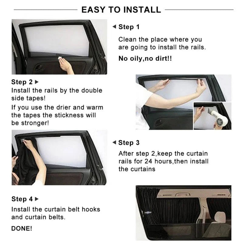 Universal Car Sun Shade Side Window Foldable UV Protection beunik