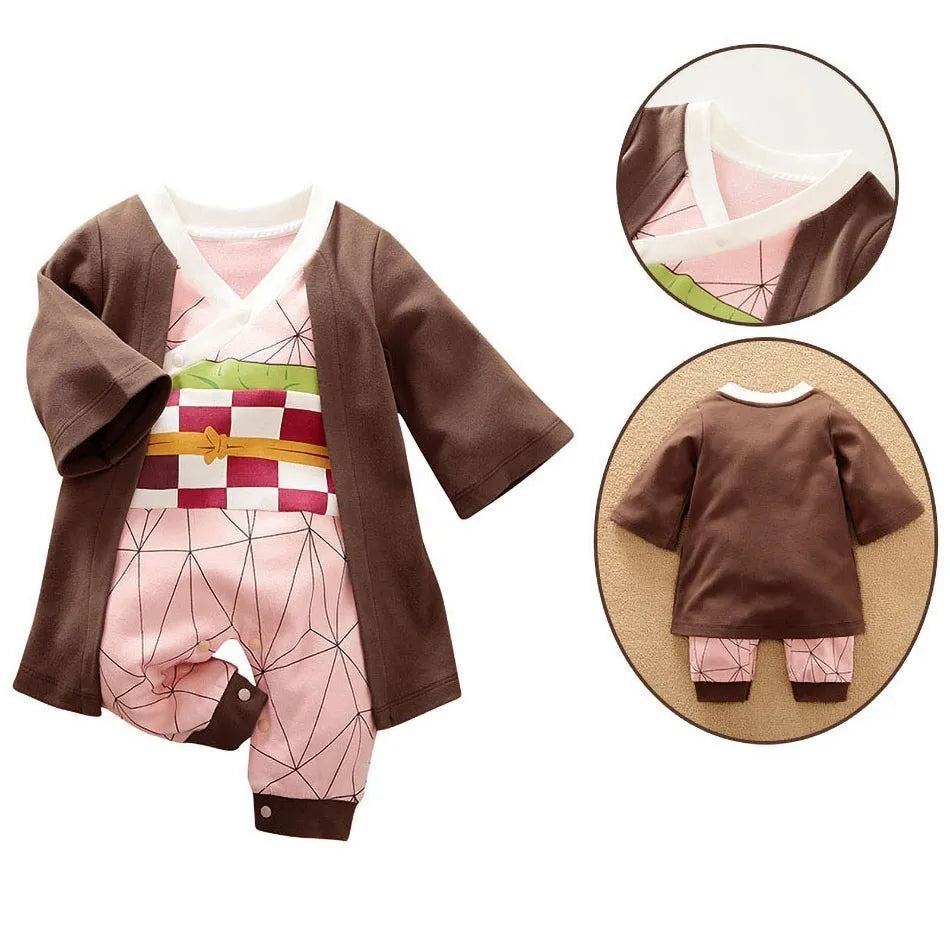 0-18 Months Anime Baby Rompers Newborn Cosplay Costume beunik