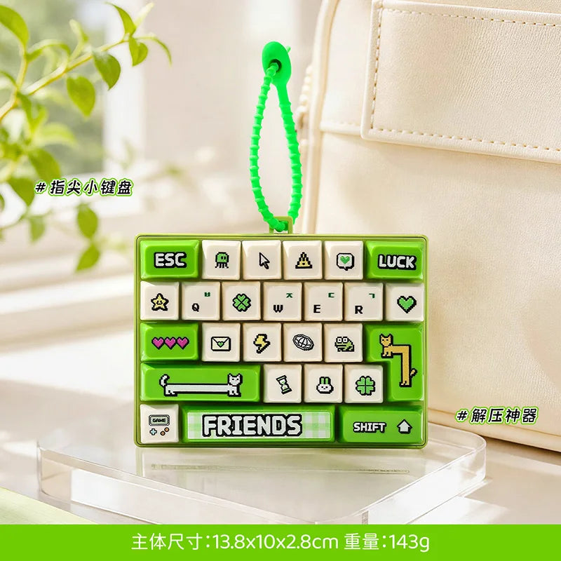 Mini Keyboard Fidget Keychain