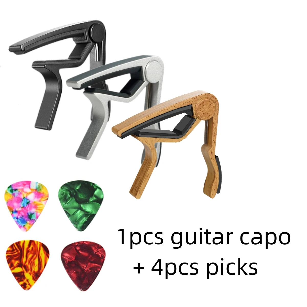 Miwayer Guitar capo for 6 String Steel Acoustic and Electric Guitars with 4 Picks for Free
 beunik