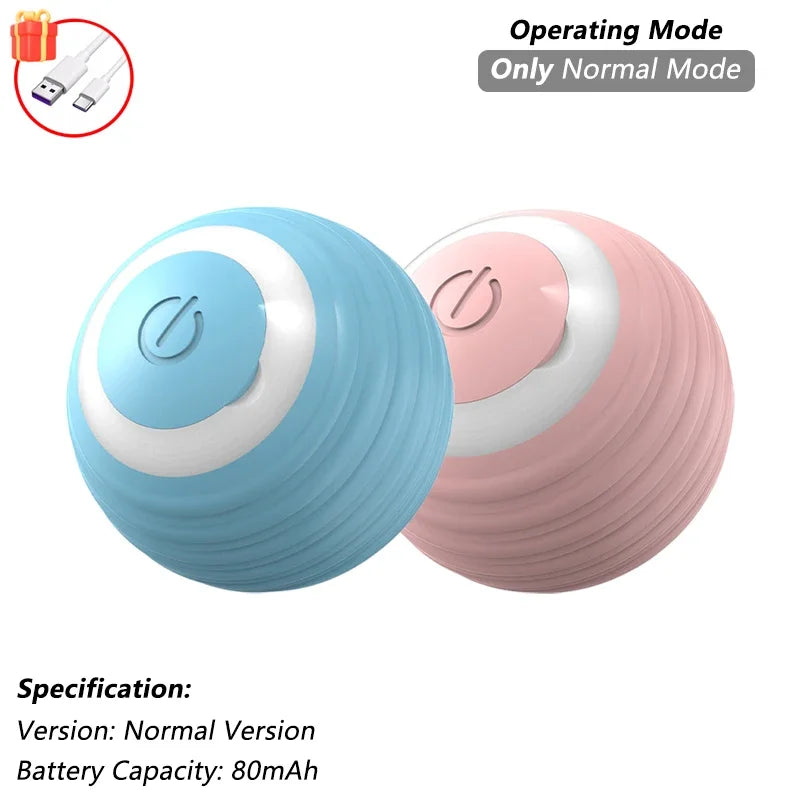 Cat Interactive Ball Toy Automatic Rolling Ball Faux Tail Rechargeable Smart Pet Electric Toy beunik