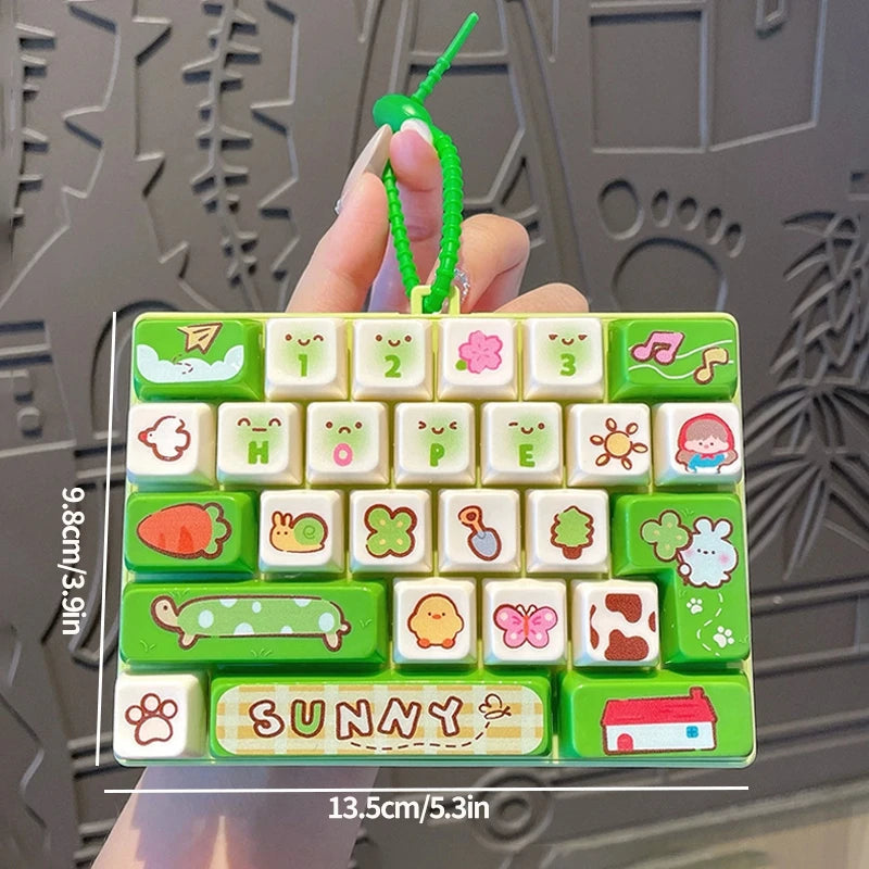 Mini Keyboard Fidget Keychain