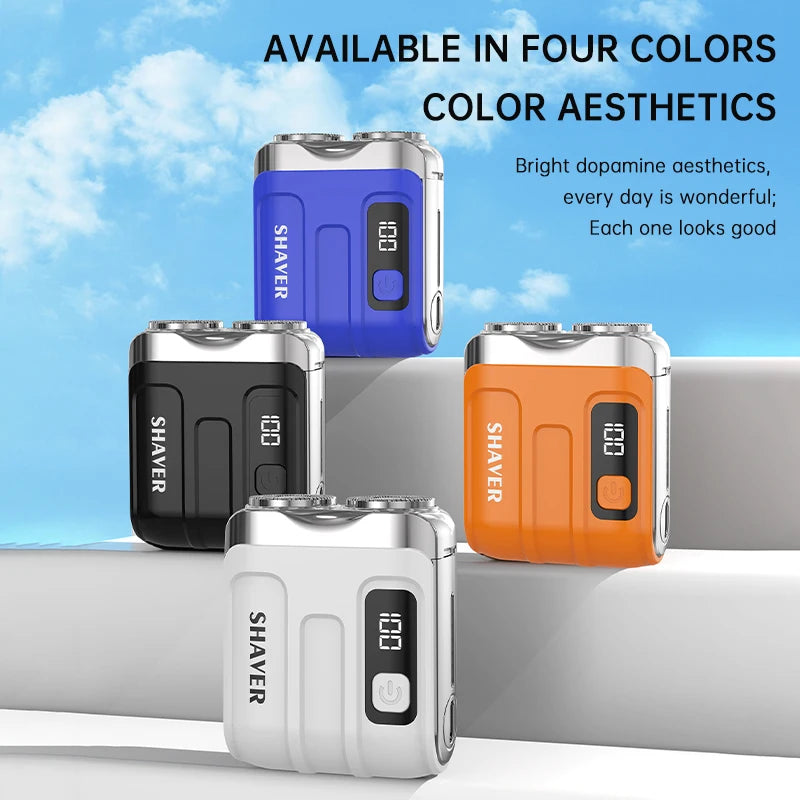 Mini Electric Smart Shaver Household Shaver Digital Display Dual Blade Rechargeable beunik