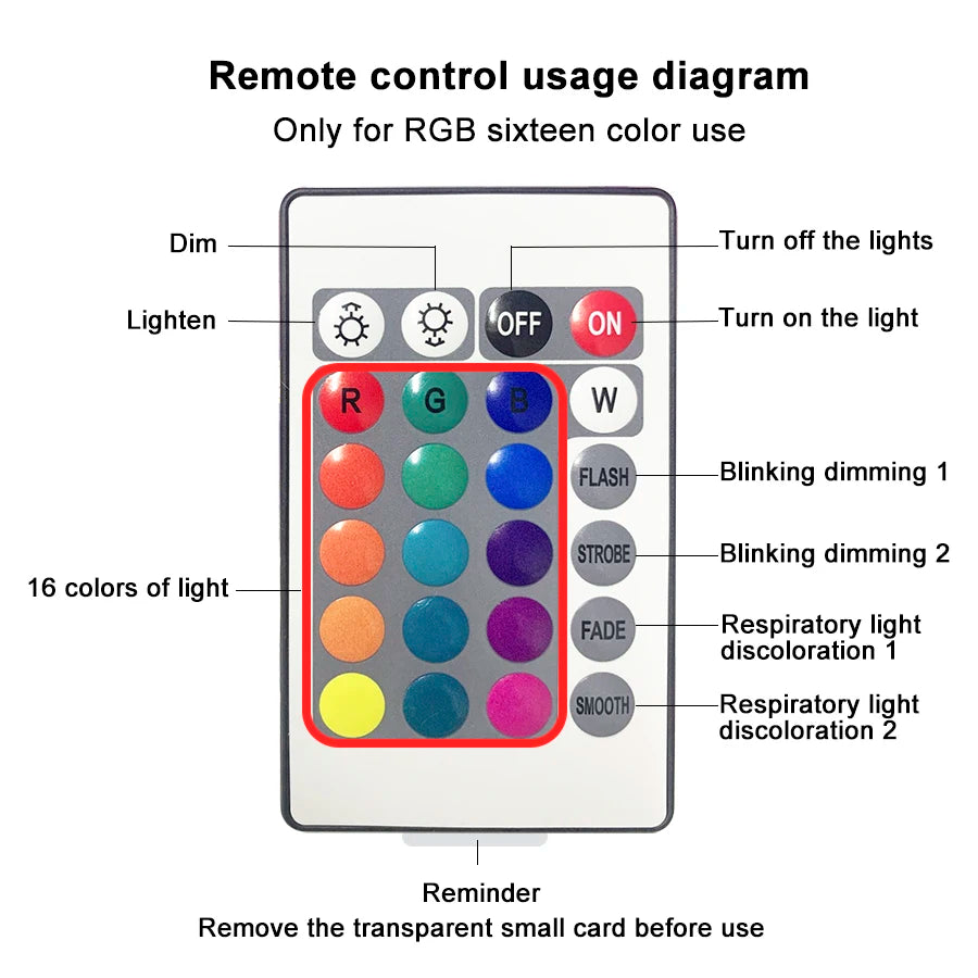 Dynamic Rotating Water Ripple Projector Night Light 3/16 Colors Flame Crystal beunik