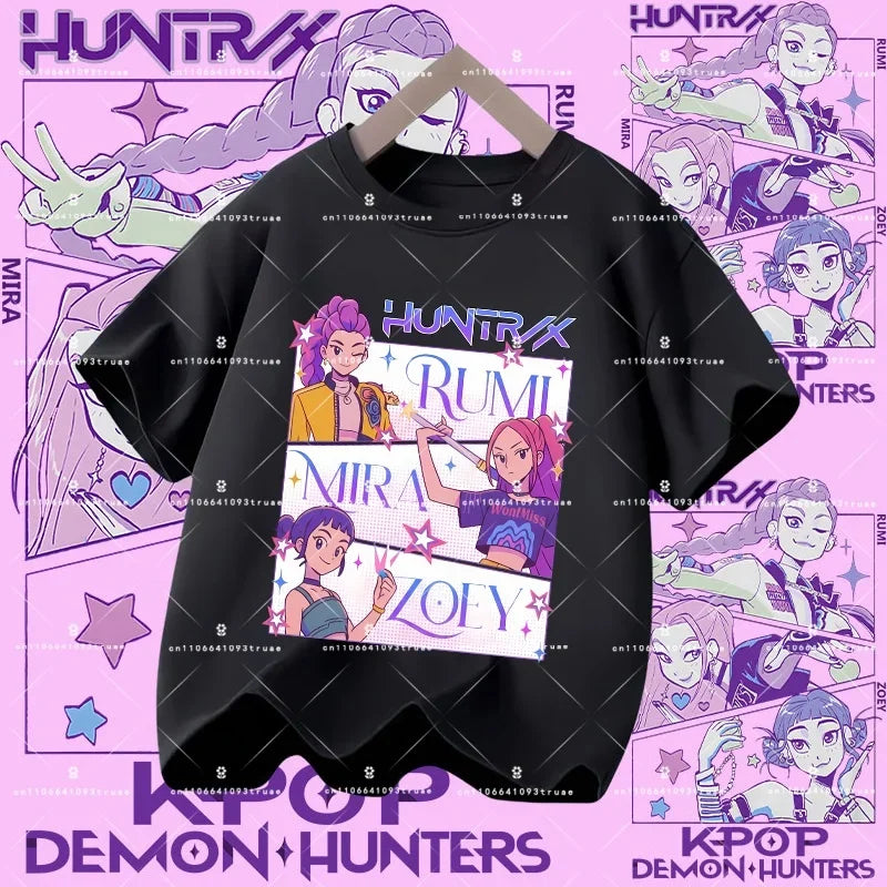 KPOP DEMON HUNTERS Kids T-Shirts – HUNTR/X Collection